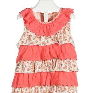 Matilda Jane Ruffle Cottage Core Tiered Eyelet Lace Sleeveless